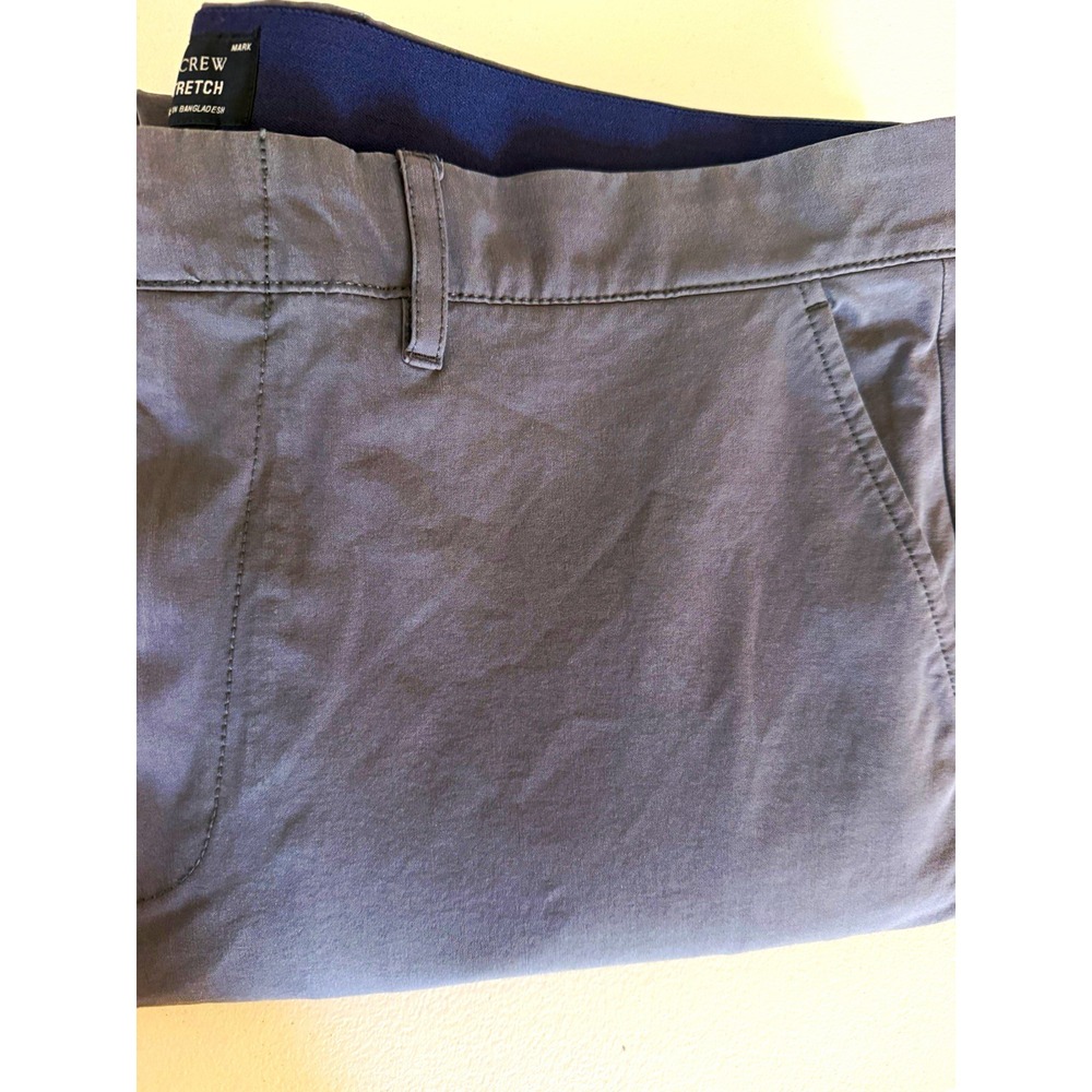 J.Crew Men's 36x30 Gray Twill Chino Pants Cotton Blend Slim Straight Stretch